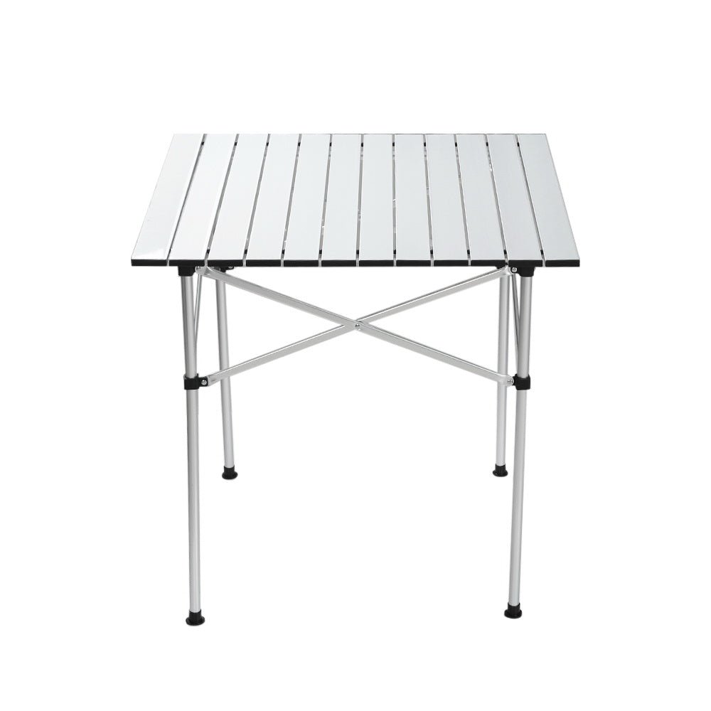 Weisshorn Folding Camping Table 70cm – Roll-Up Aluminium Picnic Table for Outdoor BBQ & Camping — photo 3