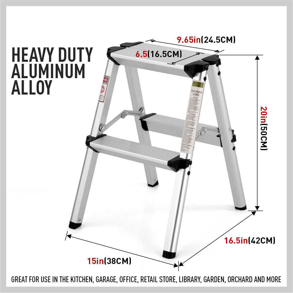 HORUSDY 2-Step Folding Ladder – Lightweight, Compact & Built for Camping and Caravan Life — photo 6