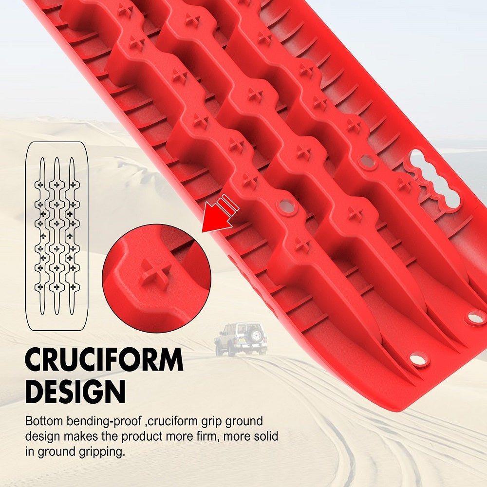 X-BULL Recovery Tracks Gen 2.0 for Sand, Snow and Mud - Red — photo 8