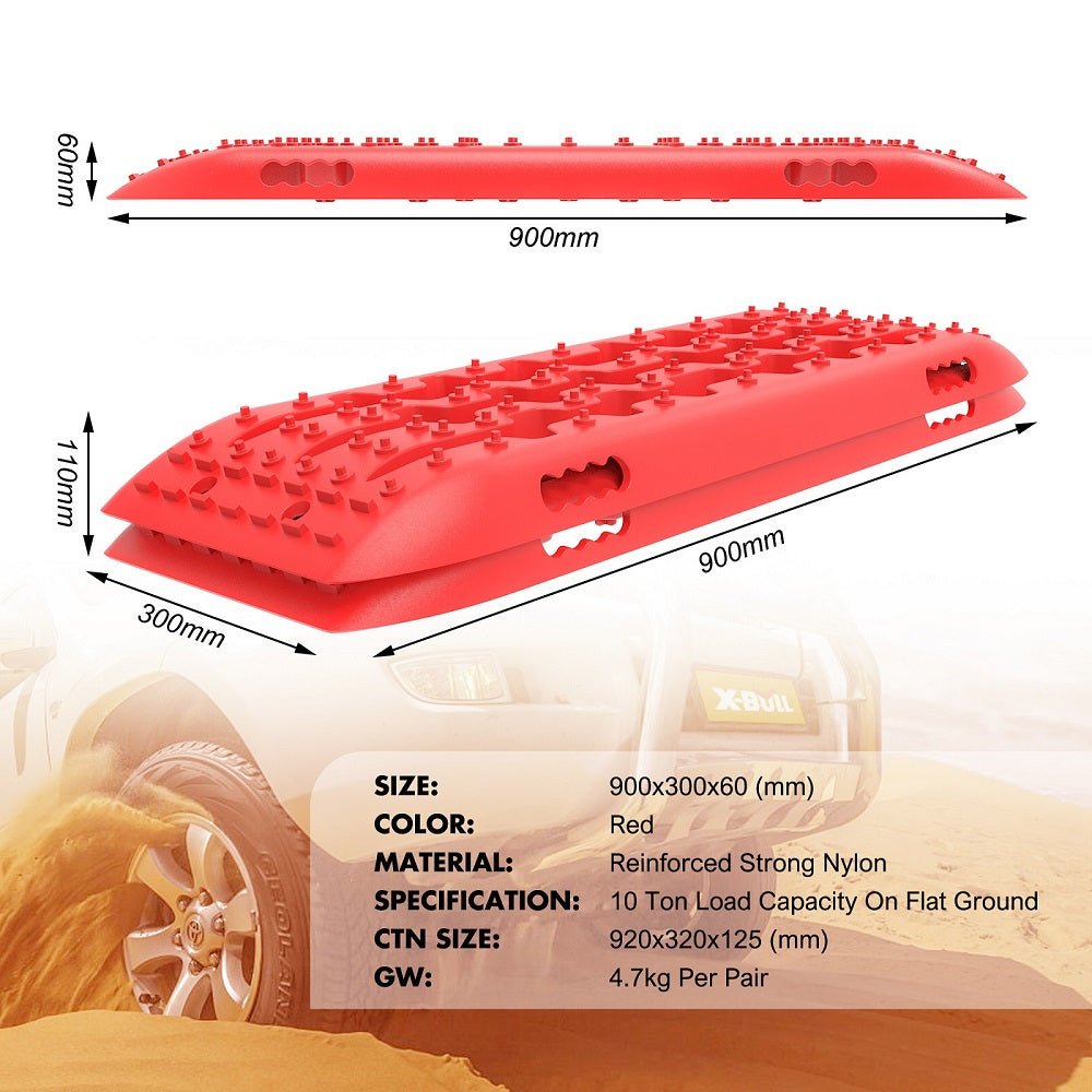 X-BULL Recovery Tracks Gen 2.0 for Sand, Snow and Mud - Red — photo 3