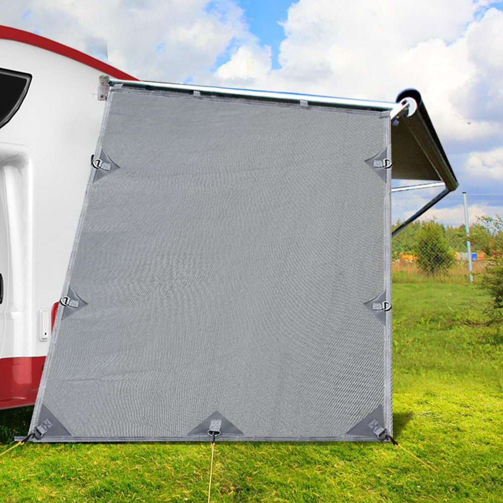 Caravan Privacy Screen - Sun Shade End Wall 1.95 x 2.2M – Grey — photo 7