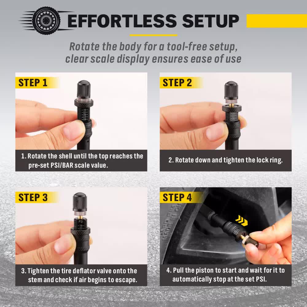 Tyre Deflators – 10~30 PSI | Precision 4x4 Air Down Kit for Off-Roading — photo 7