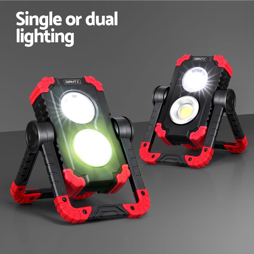 Giantz Rechargeable Work Light – 1000LM LED Folding Torch with USB & Power Bank — photo 4