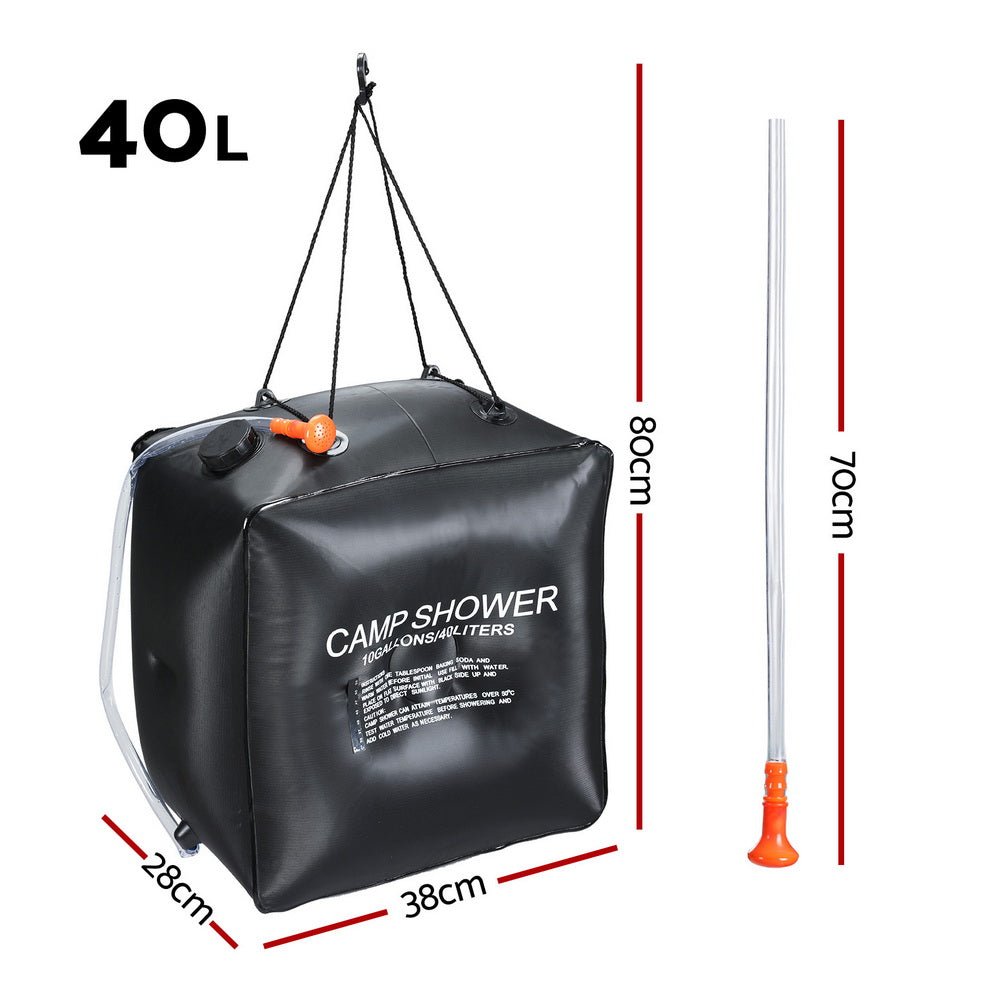 Weisshorn 40L Camping Shower Bag – Black — photo 2