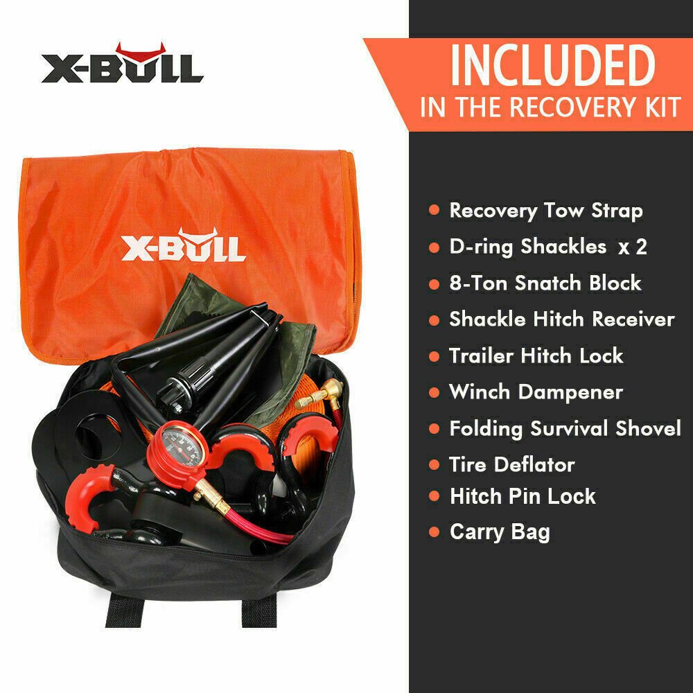 X-BULL 8-Piece Winch Accessory Kit – Ultimate 4WD Recovery Kit — photo 5
