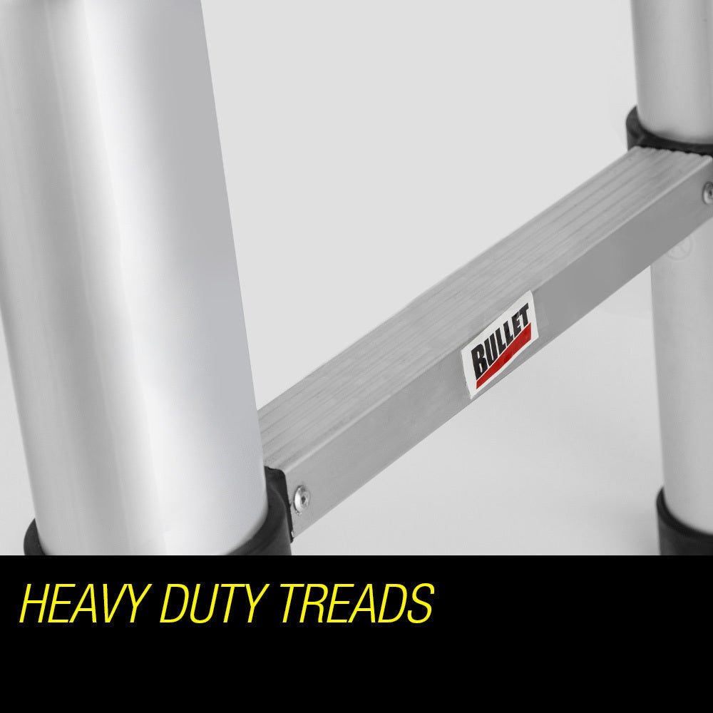 Bullet 3.8m Telescopic Aluminium Ladder – Portable, Compact & Built for Outdoor Adventure — photo 2