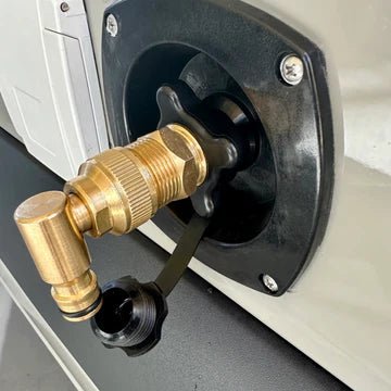 Flat Out USA-Style Brass Swivel Elbow Connector — photo 3
