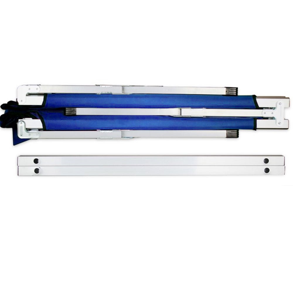 Camping Bed Folding Stretcher Lightweight w/ Carry Bag – Blue — photo 3
