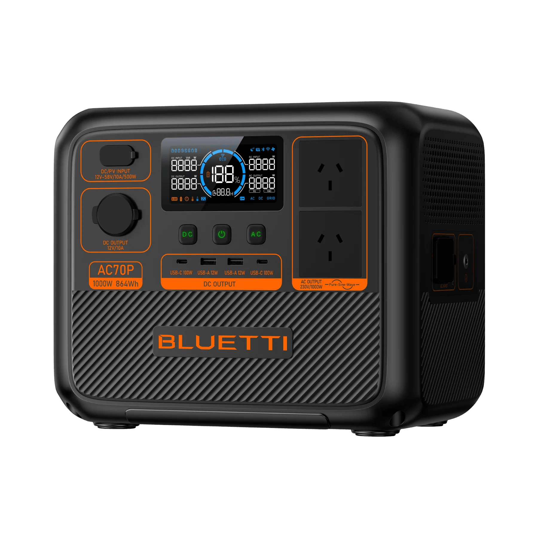 BLUETTI AC70P Portable Power Station – 1000W 864Wh — photo 3
