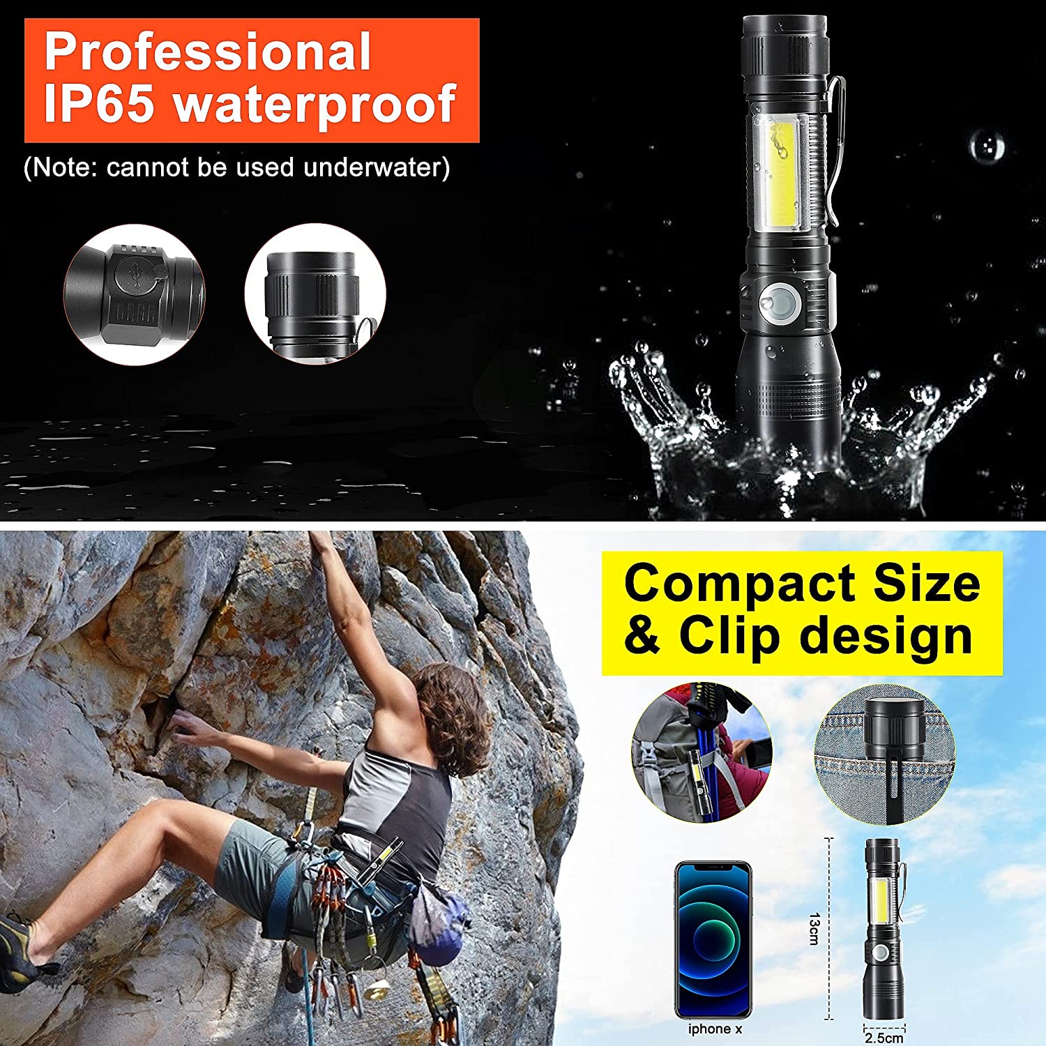 7-in-1 Rechargeable UV Flashlight – Versatile, Powerful, Waterproof — photo 6