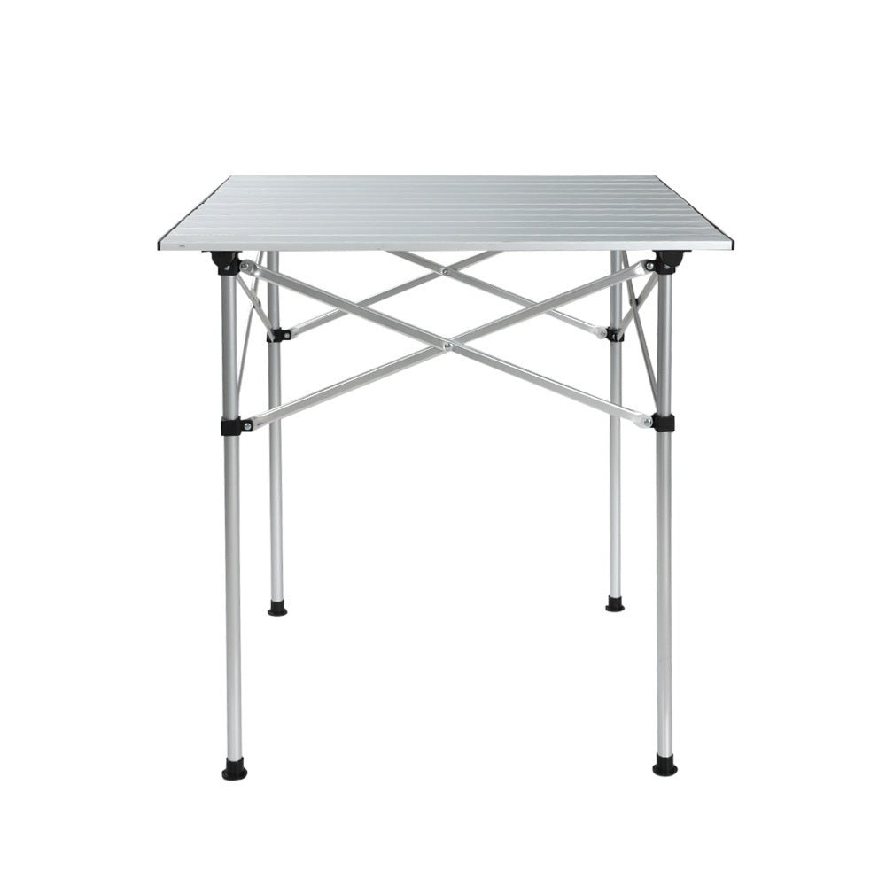 Weisshorn Folding Camping Table 70cm – Roll-Up Aluminium Picnic Table for Outdoor BBQ & Camping — photo 4