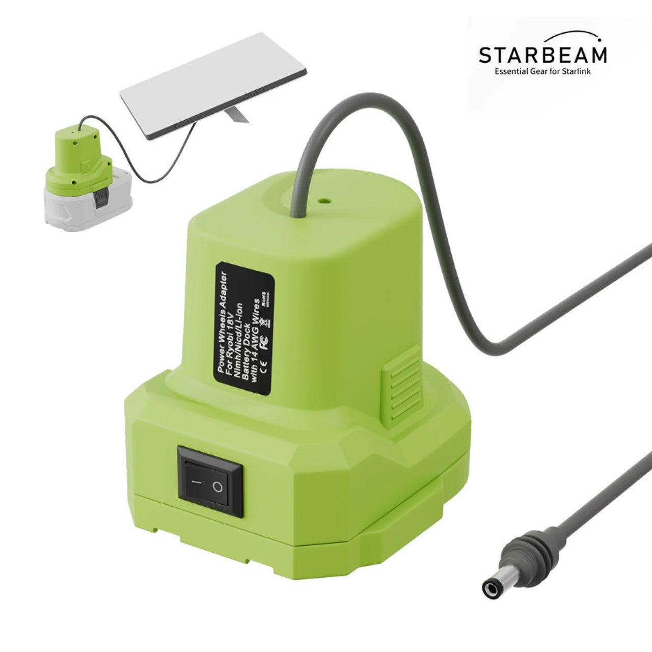 Starlink Mini Power Tool Battery Adapter – 18V Battery Compatible (Milwaukee, DeWalt, Makita, Ryobi) — photo 10