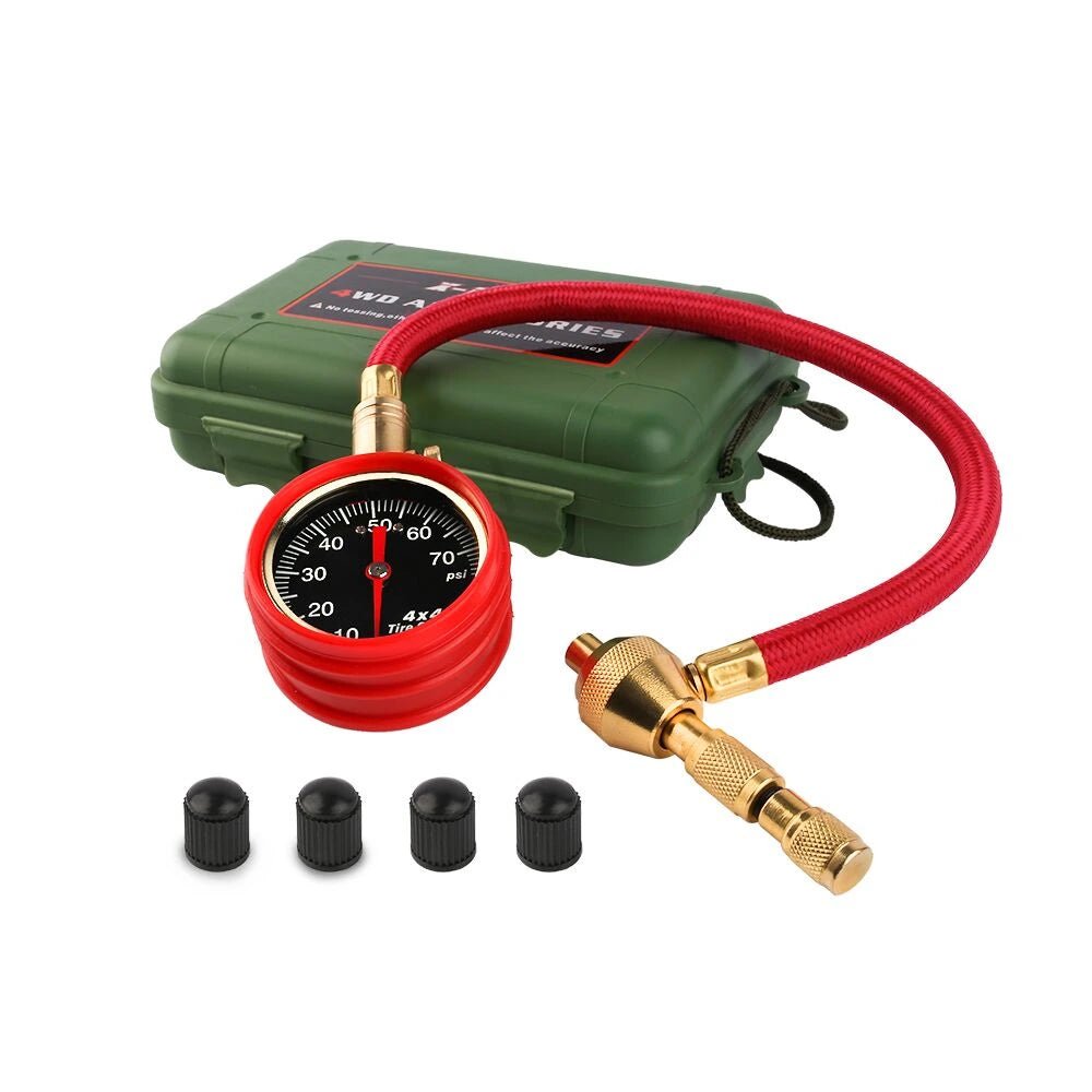 X-BULL Rapid Tyre Deflator with Pressure Gauge – 4WD Air Valve Tool