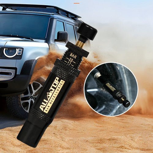 Adjustable Auto-Stop Tire Deflator Valve Kit 10-30 PSI 4PCS Screw-on for Offroad — photo 4