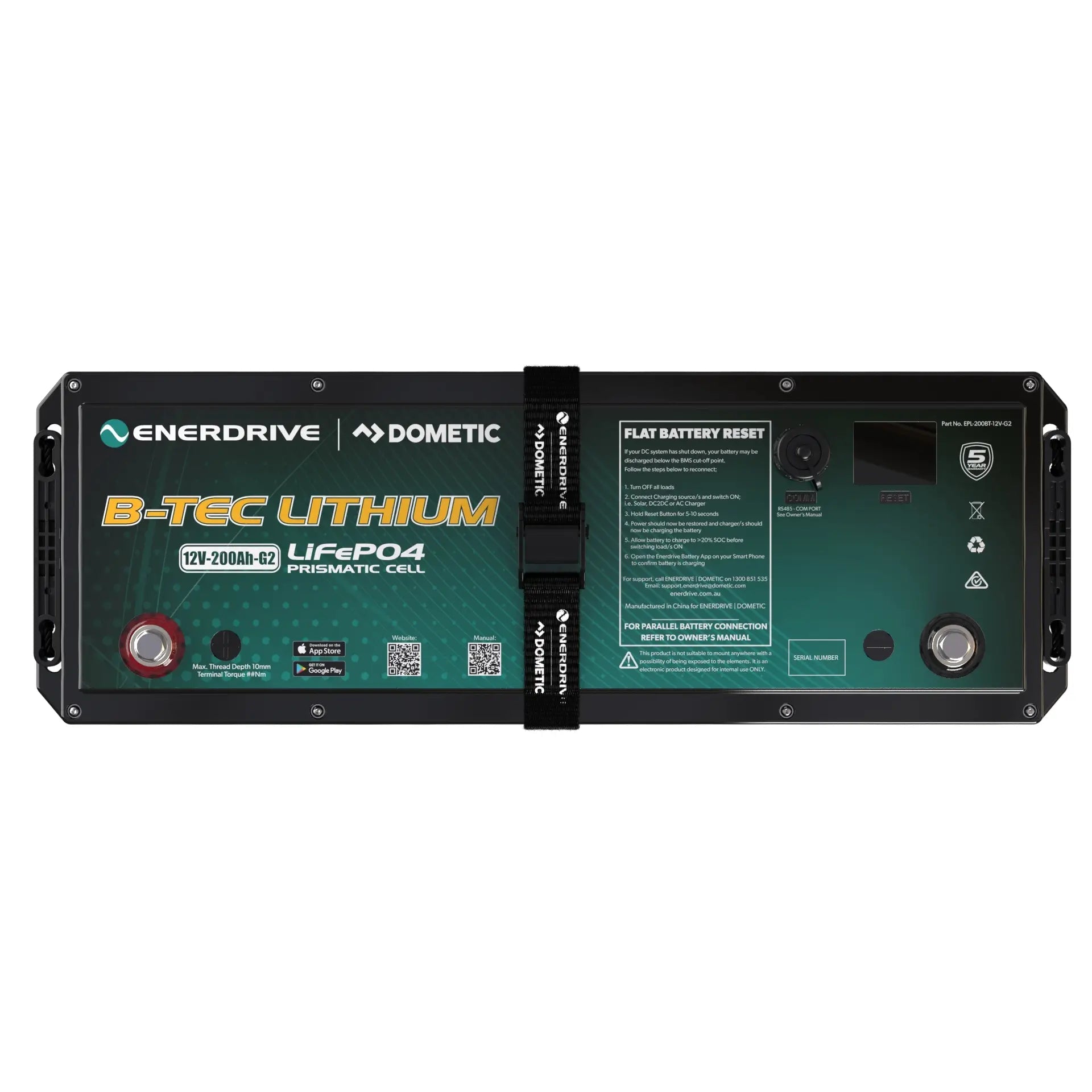 Enerdrive B-TEC 200Ah 12V Gen2 LiFePO₄ Battery — photo 5