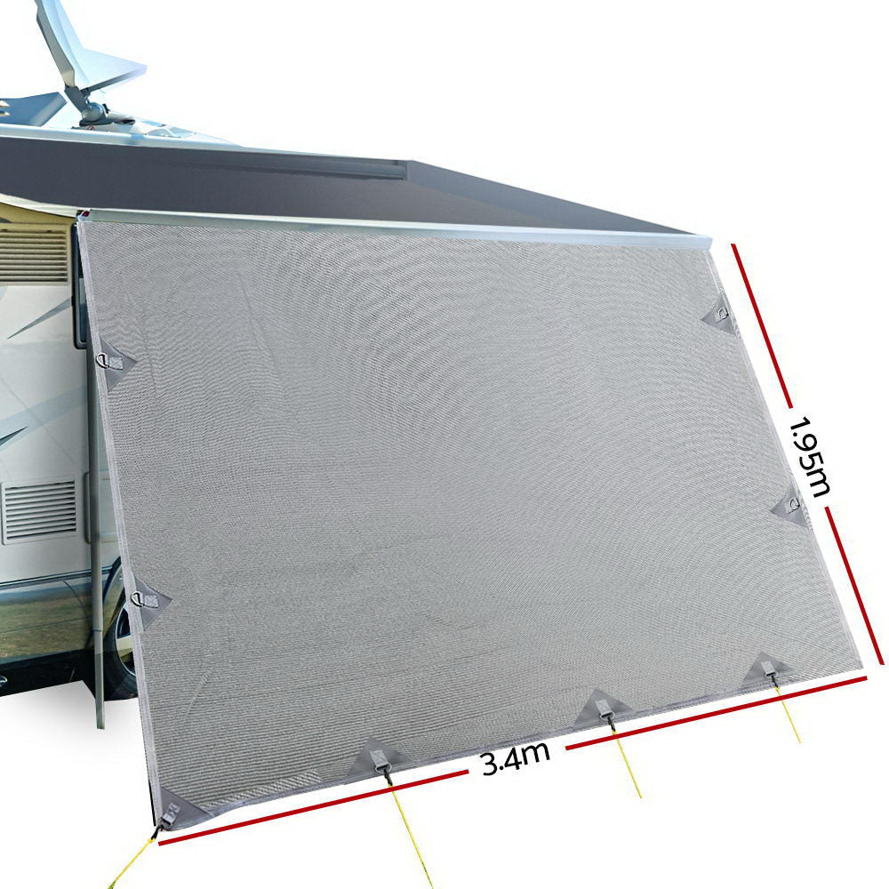 Caravan Privacy Screen for Roll Out Awning 3.4x1.95M — photo 2