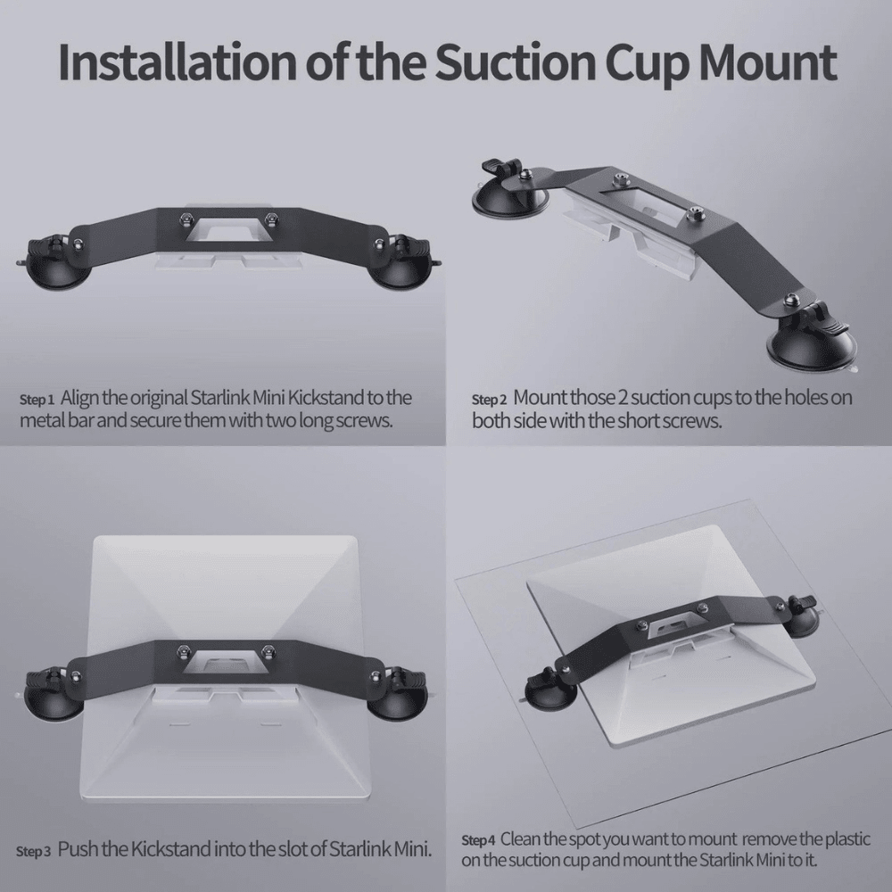 Starlink Mini Double Suction Cup Window / Sunroof Mount — photo 3