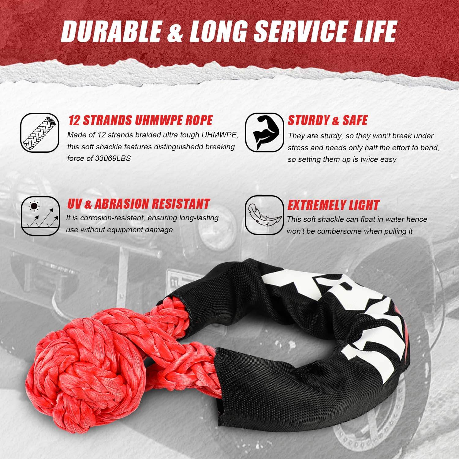 X-BULL 4WD Recovery Kit – 12,000LBS Electric Winch & Complete Off-Road Recovery Kit — photo 3