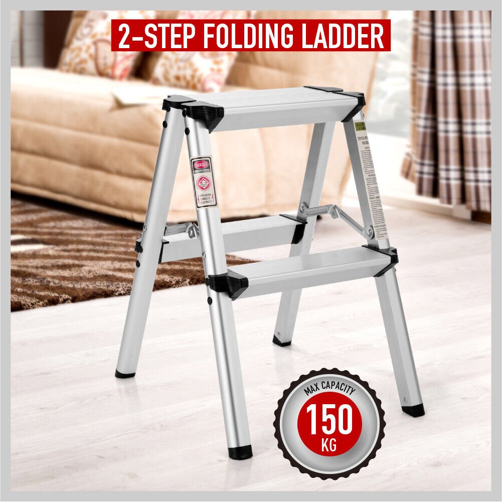 HORUSDY 2-Step Folding Ladder – Lightweight, Compact & Built for Camping and Caravan Life — photo 8