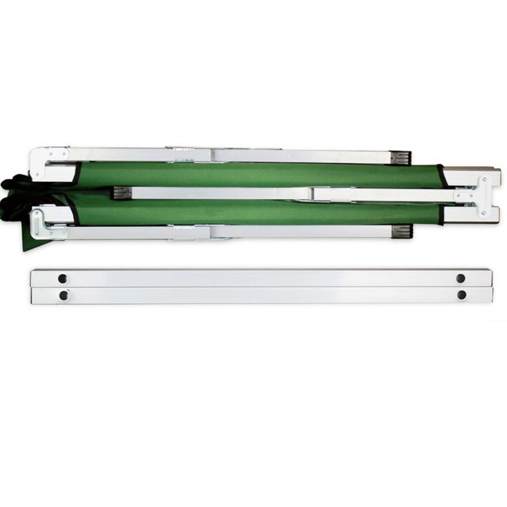 Camping Bed Folding Stretcher Lightweight w/ Carry Bag – Green — photo 3