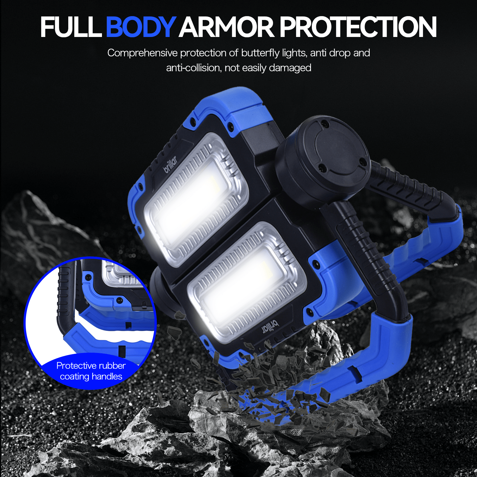 Brillar 600 Lumen 360° Rotating COB LED Work Lamp – Portable, Powerful, and Reliable — photo 4