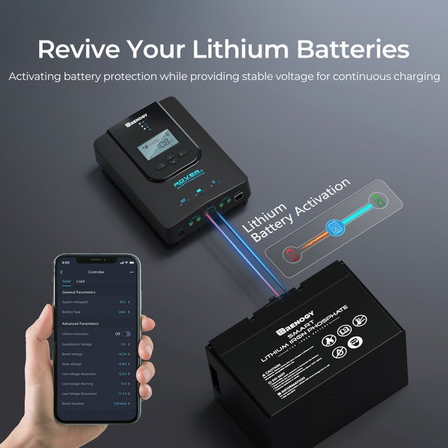 Renogy Rover Li 40A MPPT Solar Charge Controller – Max Efficiency, Battery Protection & Remote Monitoring — photo 3