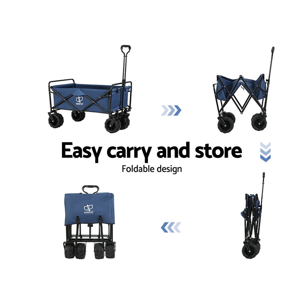 Gardeon Folding Cart – 120kg Heavy-Duty Camping & Beach Trolley — photo 6