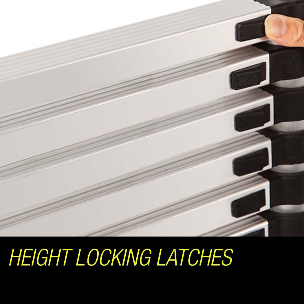 Bullet 3.8m Telescopic Aluminium Ladder – Portable, Compact & Built for Outdoor Adventure — photo 4