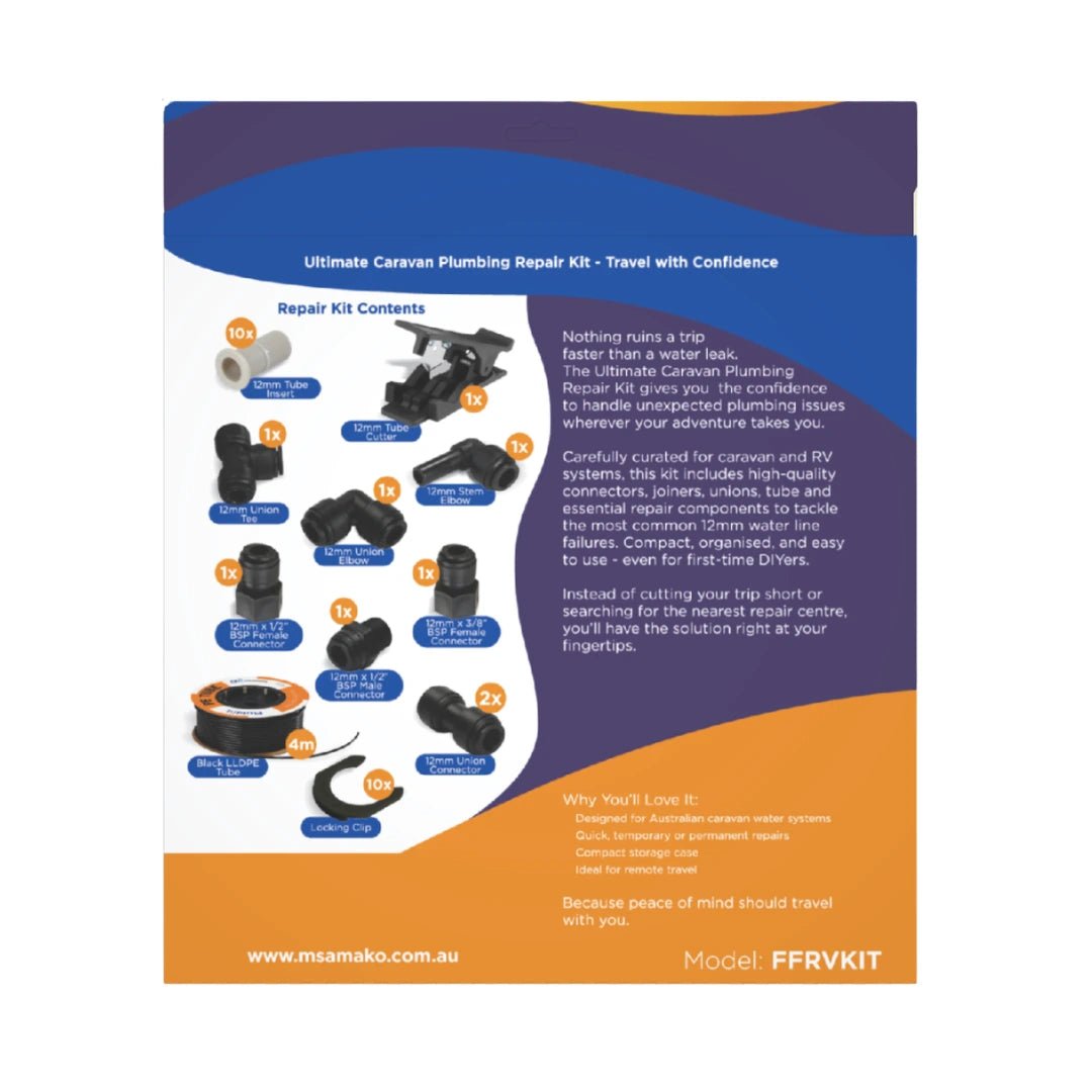 Fluidfit Ultimate Caravan Plumbing Repair Kit — photo 3