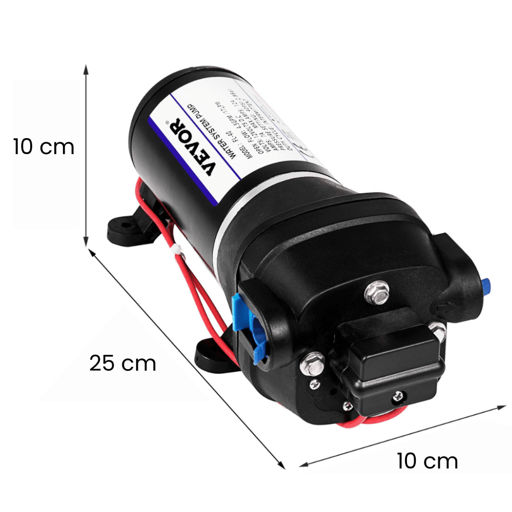 12V Water Pump FL-40 High Pressure 17LPM – Caravan, Boat, Camping, Washdown — photo 2
