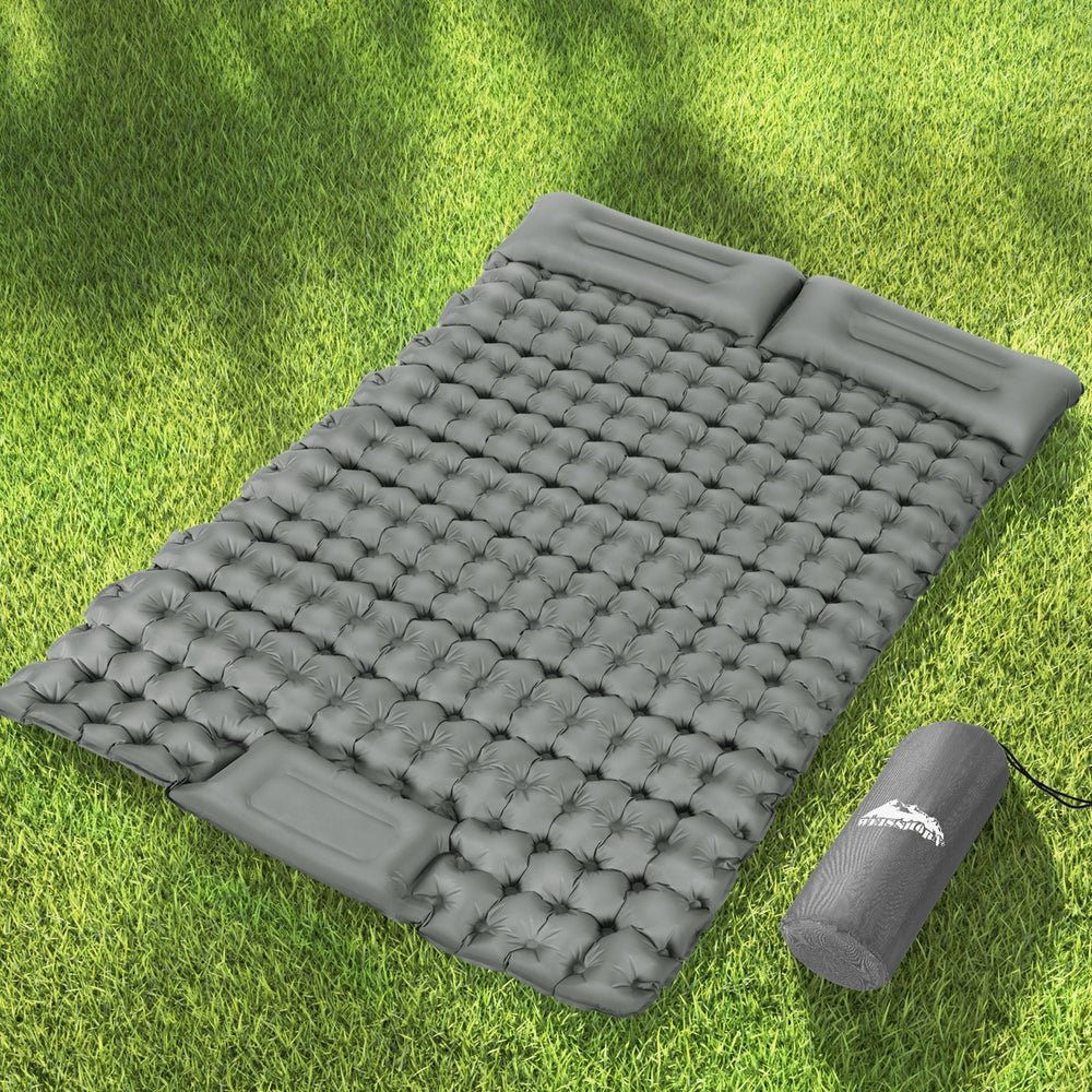 Weisshorn Self-Inflating Camping Mattress – Double Sleeping Mat with Pillow | 9cm Thick Air Bed for Outdoor Comfort — photo 7