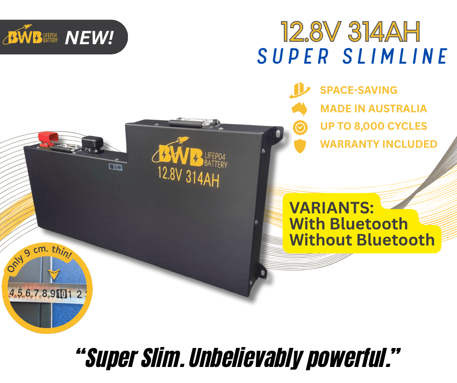 BWB Super Slim 314Ah 12V LiFePO₄ Lithium Battery (Optional Bluetooth Monitoring) — Australian Made — photo 3