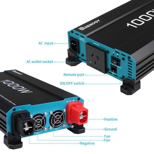 Renogy 12V 1000W Pure Sine Wave Inverter – Clean Power, Grid Priority & Fast Switching — photo 9