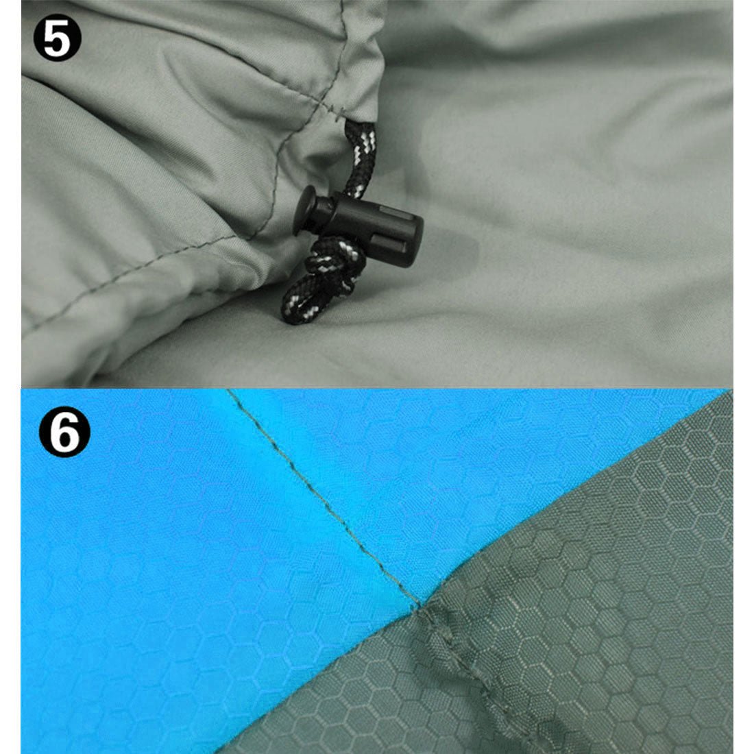 Outdoor Camping Envelope Sleeping Bag -15°C | Thermal Winter Sleeping Bag – Blue — photo 4