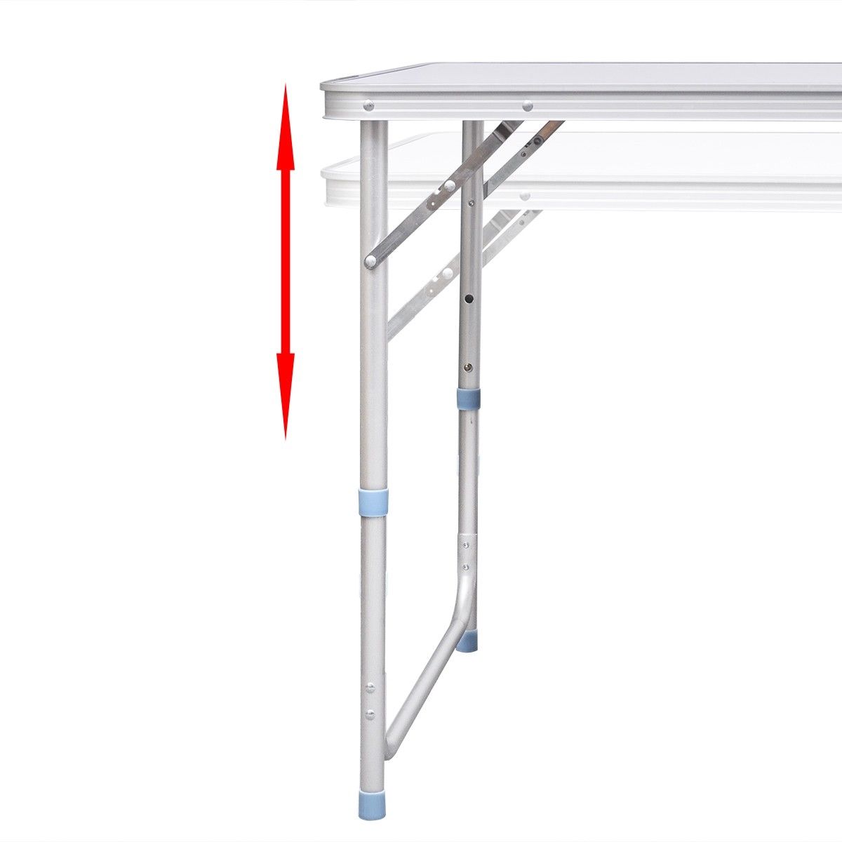 Aluminium Folding Portable Camping & Picnic Table – 120 x 60cm (White) — photo 4