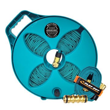 Flat Out 15m Drink Water Hose Kit – 12.5m on Narrow Reel + 2.5m Extension