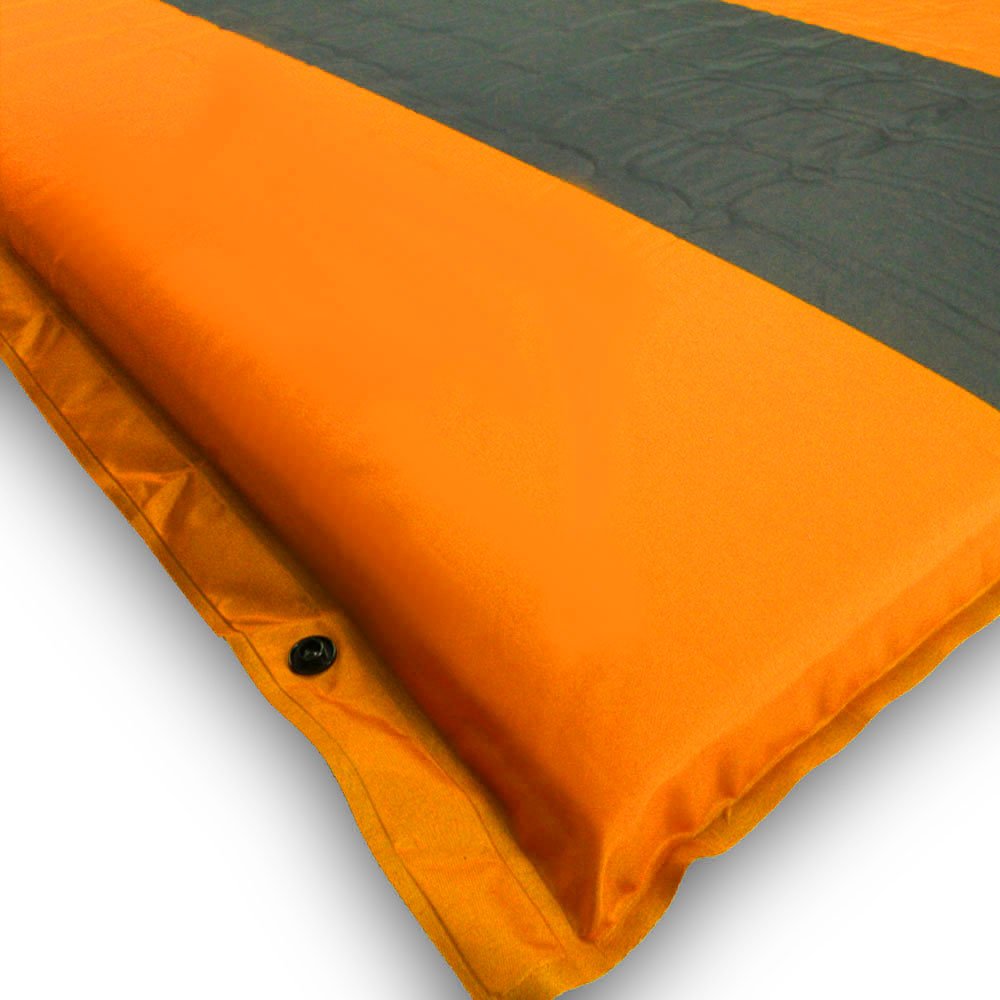Self-Inflating Camping Mattress – 5cm Thick Air Bed for Camping, Hiking & Outdoor – Orange/Grey — photo 7