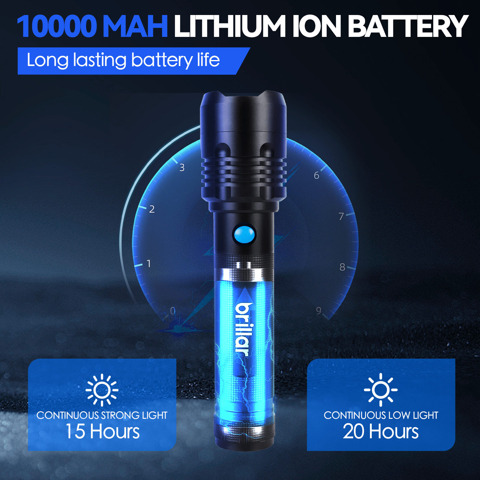 Brillar Commander 4000 Lumen USB Rechargeable Torch – Power, Precision, Performance — photo 4