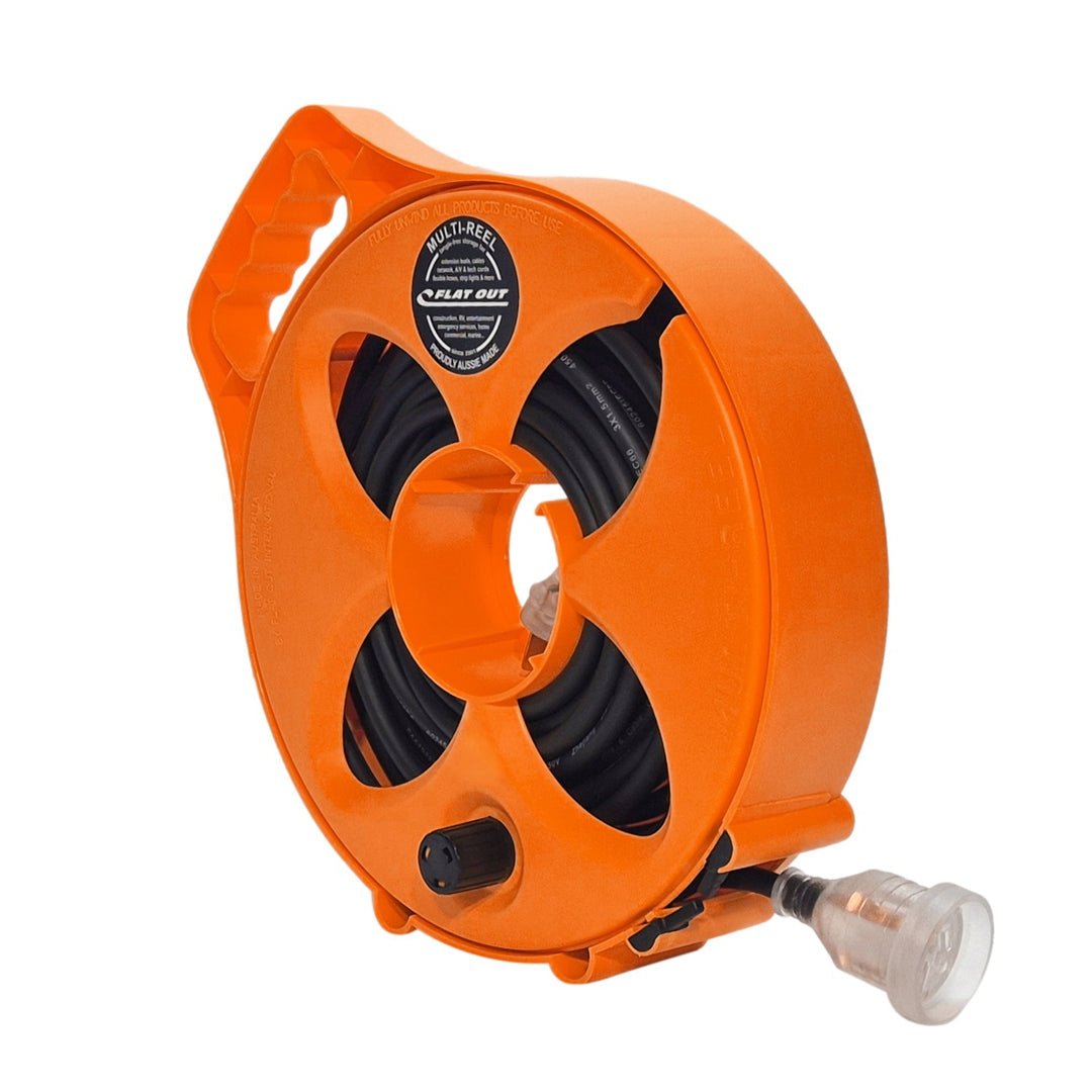 Flat Out 15m Premium 15amp Extension Lead – Compact Multi-Reel — photo 3