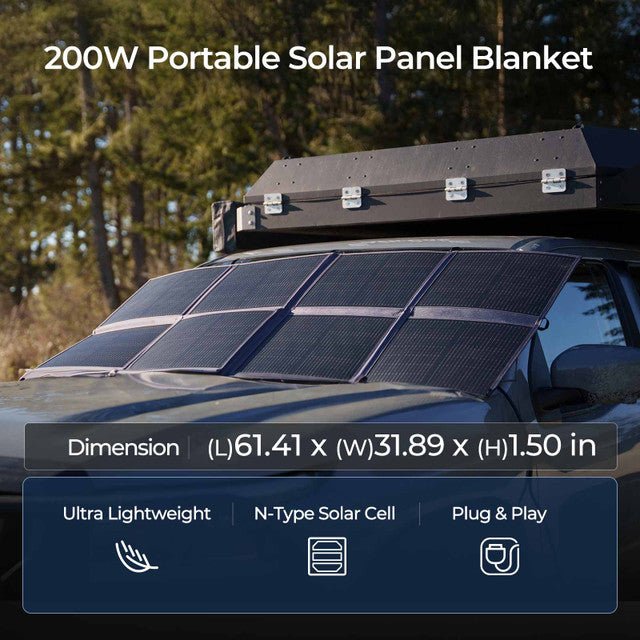 Renogy 200W Portable Solar Panel Blanket – Lightweight, Foldable & High Efficiency — photo 3