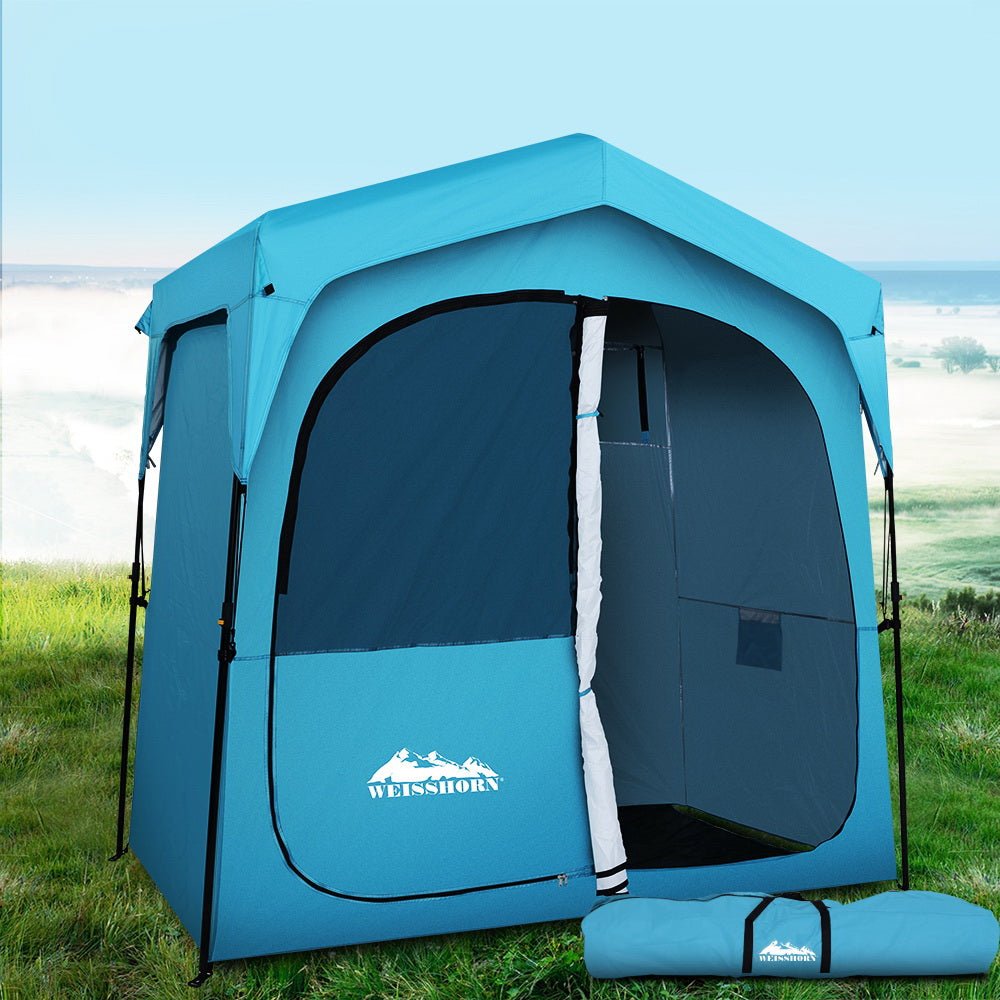 Weisshorn Double Camping Shower & Toilet Tent – Outdoor Privacy Enclosure — photo 8