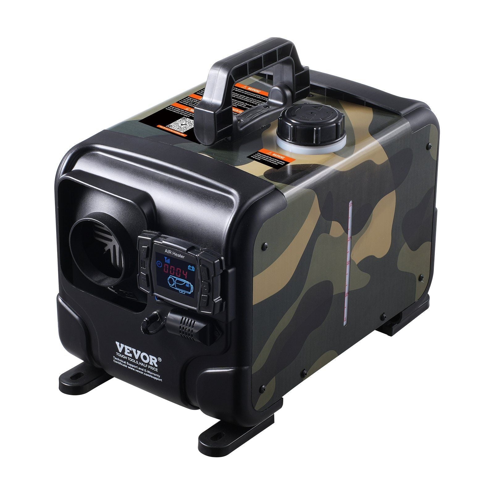 8KW Diesel Heater, 12V/24V All in One Diesel Air Heater, Bluetooth APP Control, Remote Control and Display Screen, CO Alarm, Fast Heating Horizontal Portable Diesel Heater for Vehicles, Garage — photo 2