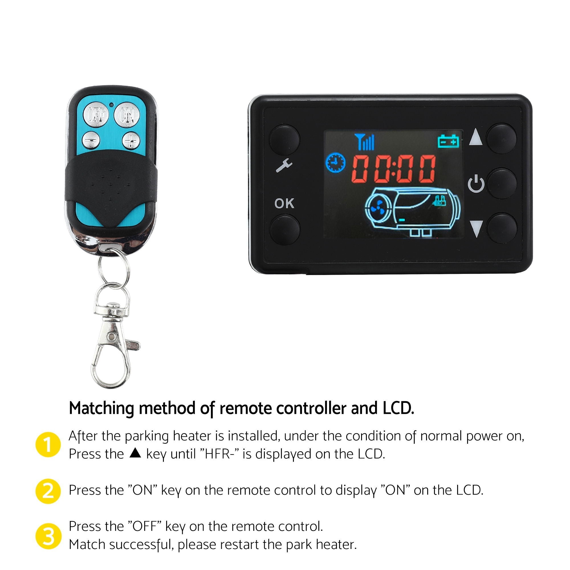 Giantz Diesel Air Heater All-in-one 12/24V 5KW LCD Remote Control for Car RV Indoors machinery — photo 9